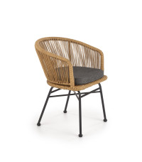 K400 krzesło czarny / naturalny / popielaty (1p2szt)