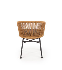 K400 krzesło czarny / naturalny / popielaty (1p2szt)