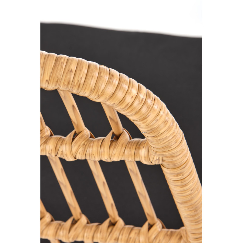 K401 krzesło naturalny / czarny (1p4szt)