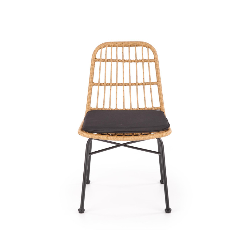 K401 krzesło naturalny / czarny (1p4szt)