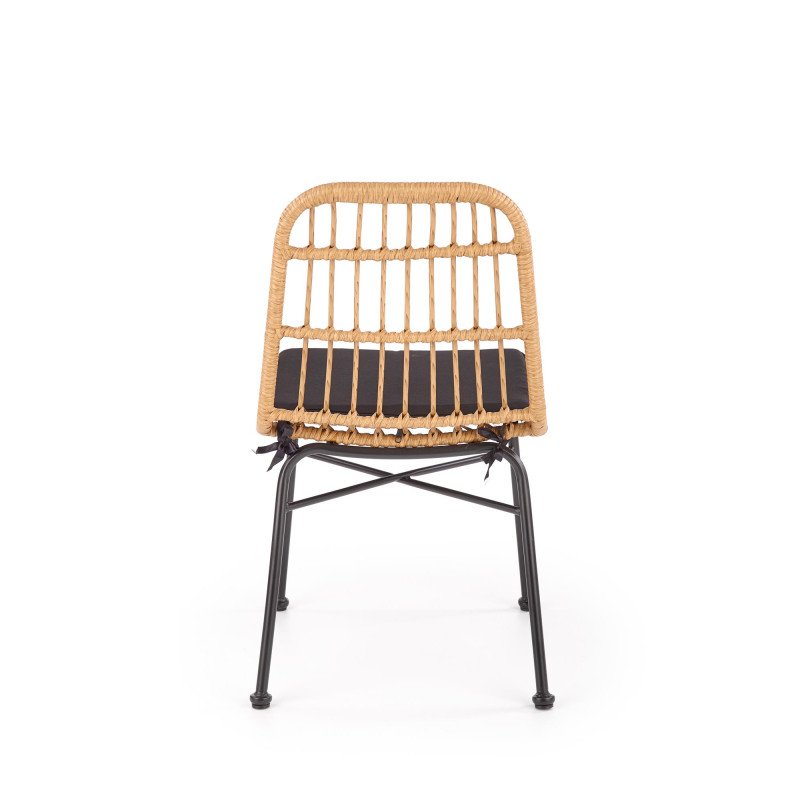 K401 krzesło naturalny / czarny (1p4szt)