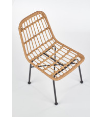 K401 krzesło naturalny / czarny (1p4szt)