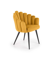 K410 krzesło musztardowy velvet (1p1szt)