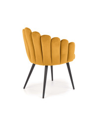 K410 krzesło musztardowy velvet (1p1szt)