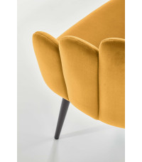 K410 krzesło musztardowy velvet (1p1szt)