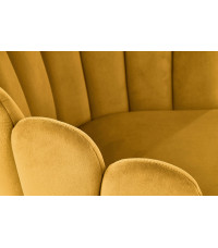 K410 krzesło musztardowy velvet (1p1szt)