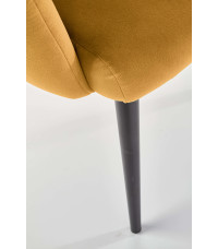 K410 krzesło musztardowy velvet (1p1szt)