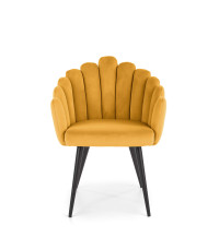 K410 krzesło musztardowy velvet (1p1szt)