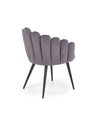 K410 krzesło popielaty velvet (1p1szt)