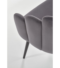 K410 krzesło popielaty velvet (1p1szt)