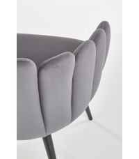 K410 krzesło popielaty velvet (1p1szt)