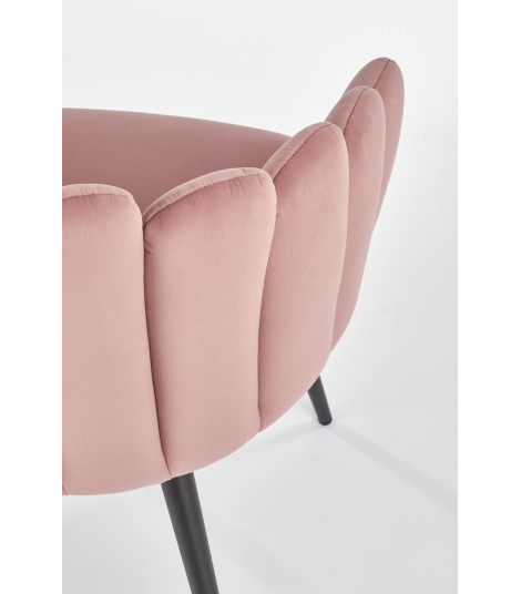 K410 krzesło różowy velvet (1p1szt)
