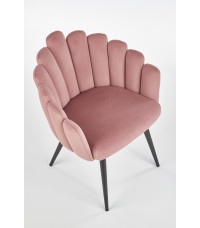 K410 krzesło różowy velvet (1p1szt)
