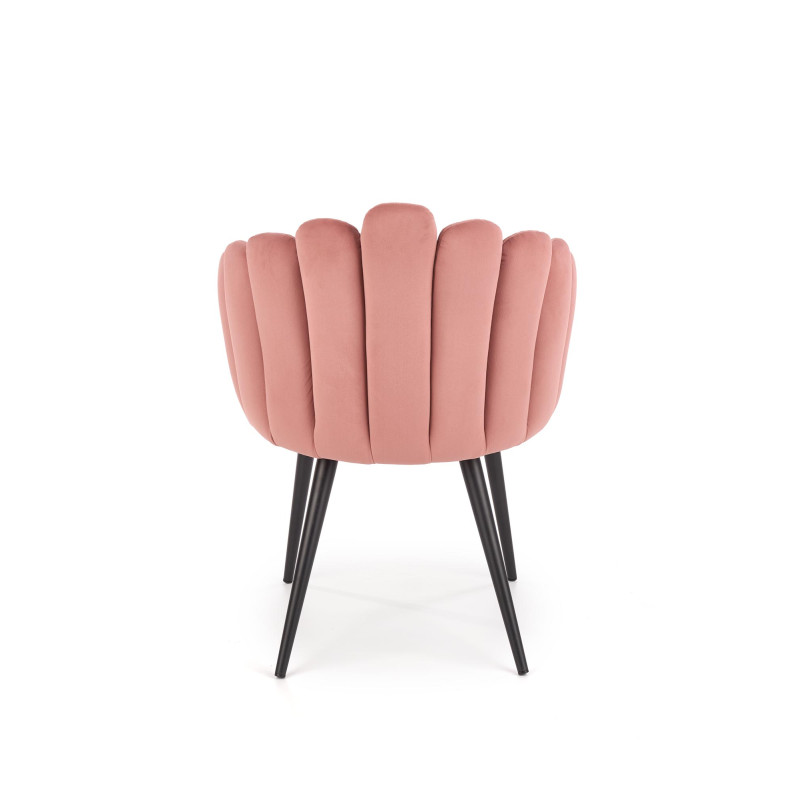 K410 krzesło różowy velvet (1p1szt)