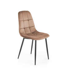 K417 krzesło beżowy velvet (1p4szt)