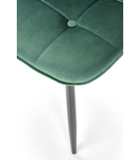 K417 krzesło ciemny zielony velvet (1p4szt)