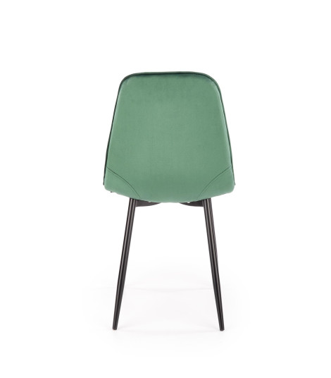 K417 krzesło ciemny zielony velvet (1p4szt)