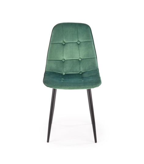 K417 krzesło ciemny zielony velvet (1p4szt)