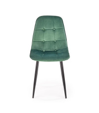 K417 krzesło ciemny zielony velvet (1p4szt)