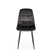 K417 krzesło czarny velvet (1p4szt)