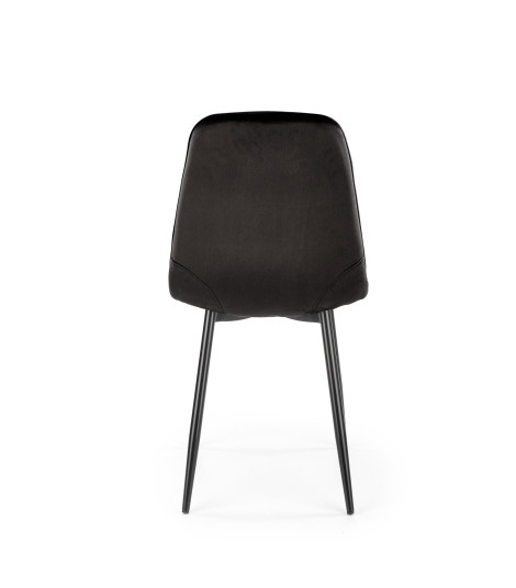 K417 krzesło czarny velvet (1p4szt)