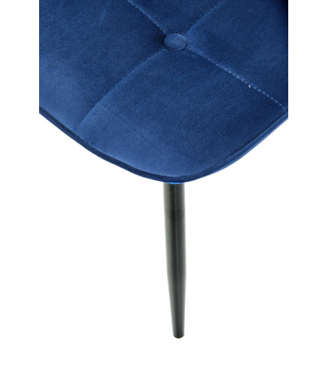 K417 krzesło granatowy velvet (1p4szt)