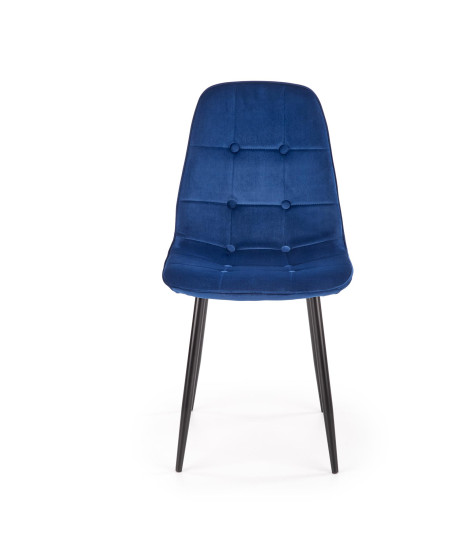 K417 krzesło granatowy velvet (1p4szt)