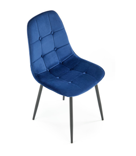 K417 krzesło granatowy velvet (1p4szt)