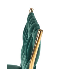 K436 krzesło ciemny zielony/złoty (1p2szt)