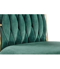 K436 krzesło ciemny zielony/złoty (1p2szt)