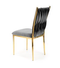 K436 krzesło popielaty/złoty (1p2szt)