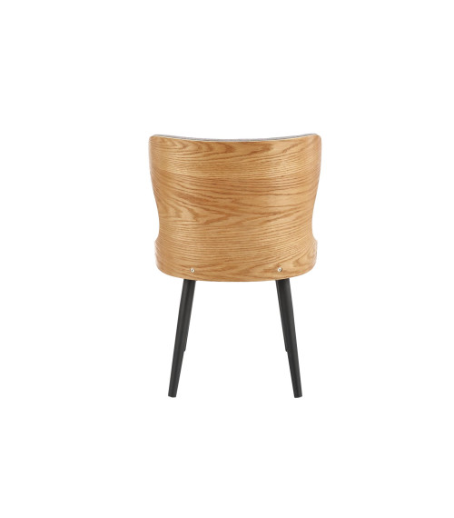 K452 krzesło popielaty/dąb naturalny (2p2szt)