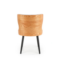 K452 krzesło popielaty/dąb naturalny (2p2szt)