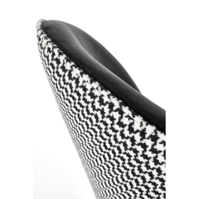 K478 krzesło czarny - biały (1p4szt)