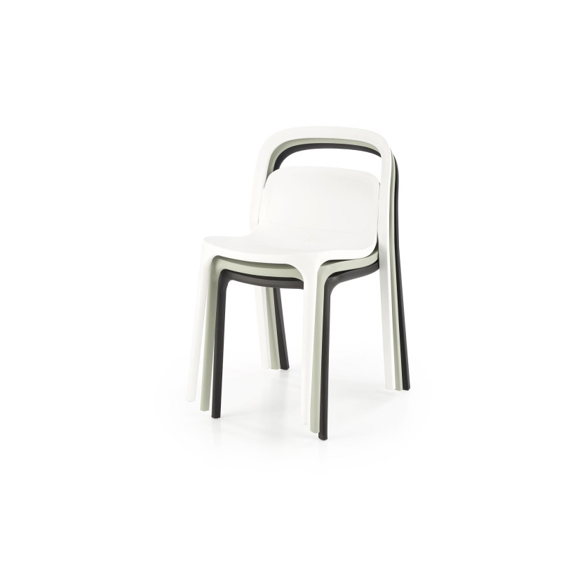 K490 krzesło plastik biały (1p4szt)