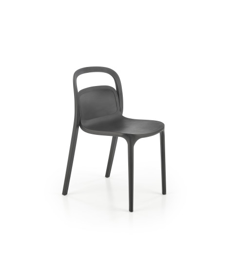 K490 krzesło plastik czarny(1p4szt)