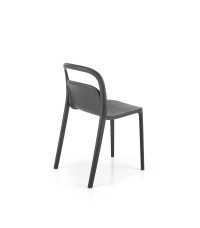 K490 krzesło plastik czarny(1p4szt)