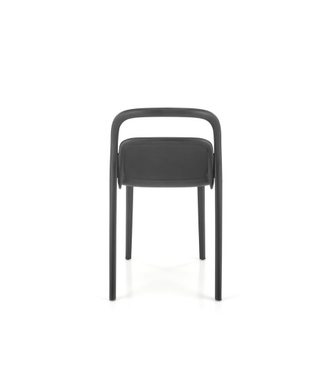 K490 krzesło plastik czarny(1p4szt)