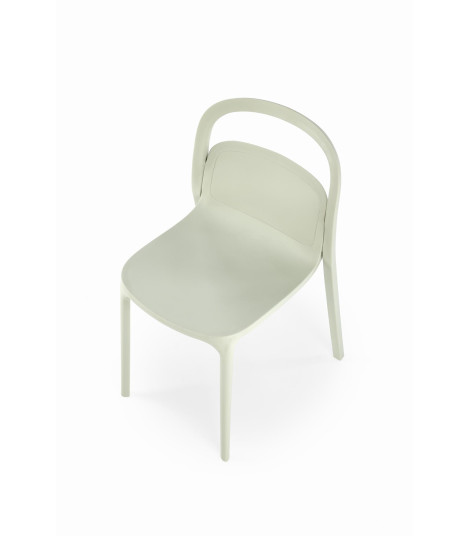 K490 krzesło plastik miętowy(1p4szt)
