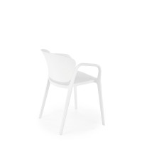 K491 krzesło plastik biały (1p4szt)