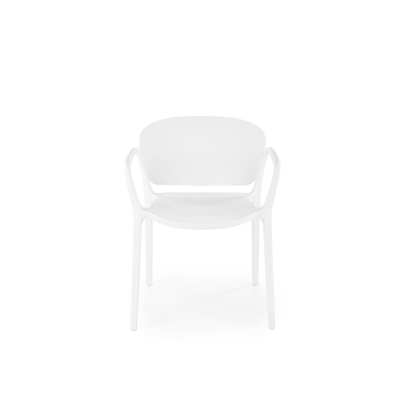 K491 krzesło plastik biały (1p4szt)