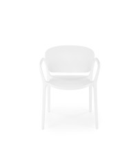 K491 krzesło plastik biały (1p4szt)