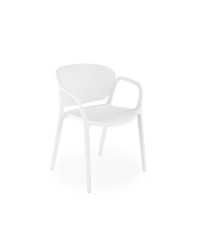 K491 krzesło plastik biały (1p4szt)