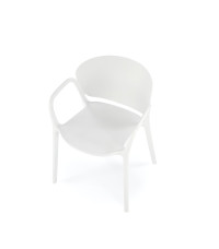 K491 krzesło plastik biały (1p4szt)