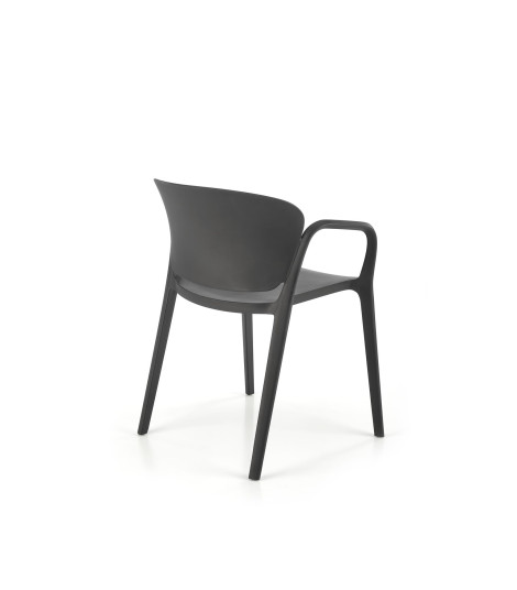 K491 krzesło plastik czarny (1p4szt)