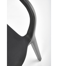 K491 krzesło plastik czarny (1p4szt)