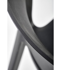 K491 krzesło plastik czarny (1p4szt)