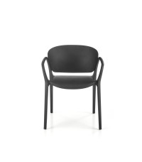 K491 krzesło plastik czarny (1p4szt)