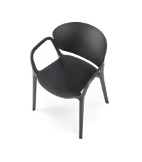 K491 krzesło plastik czarny (1p4szt)