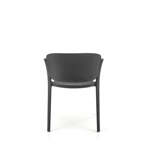 K491 krzesło plastik czarny (1p4szt)